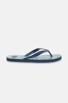 Lacivert Yaprak Desenli Parmak Arası Terlik