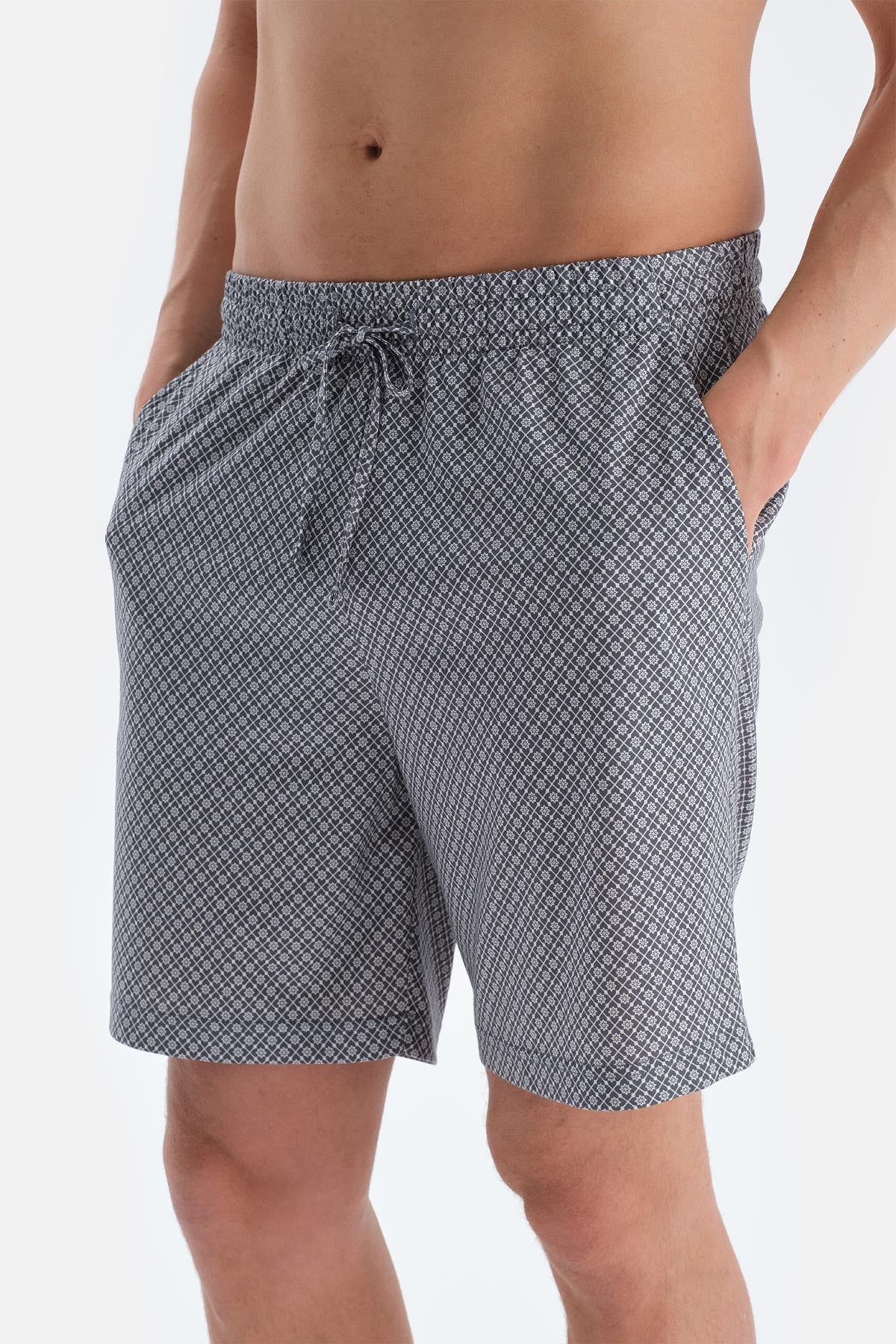 Indigo Bisiklet Yaka Kısa Kollu Tişört Şort Pijama Takımı