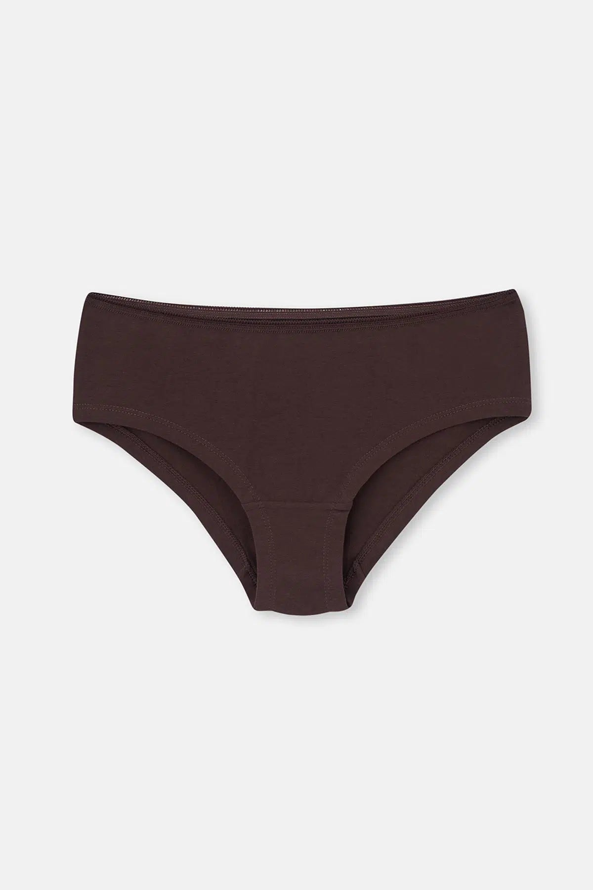 Bordo-Koyu Kahverengi rengi Kadın 3'lü Desenli Hipster Külot