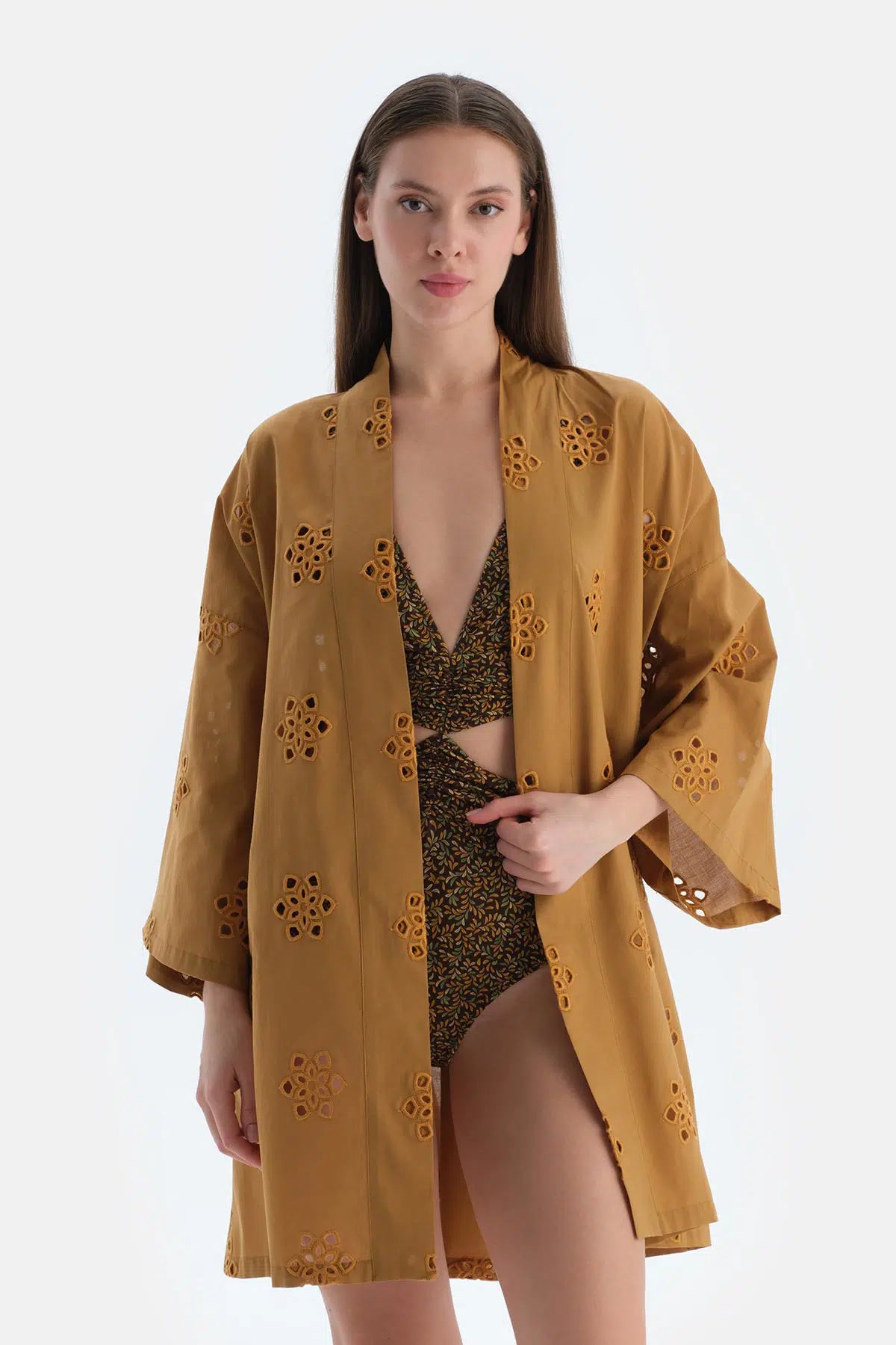 Kahverengi Kimono