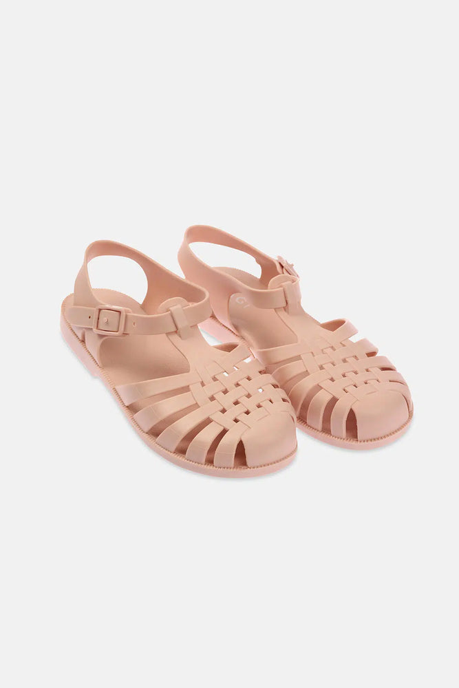 Pudra Kadın Bantlı Mat Jelly Sandalet