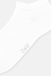 Beyaz Kadın 2'li Petek Desenli Patik Çorap