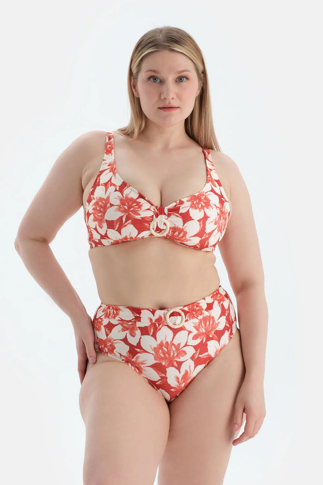 Multicolor Yüksek Bel Bikini Alt
