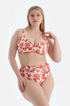 Multicolor Yüksek Bel Bikini Alt