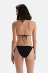 Siyah Spagetti Bikini Alt