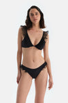 Siyah Düşük Bel Bikini Alt