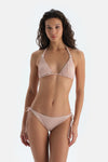 Ekru Spagetti Bikini Alt