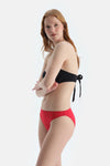 Kırmızı Düşük Bel Bikini Alt
