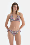 Multicolor Üçgen Geniş Bikini Üst