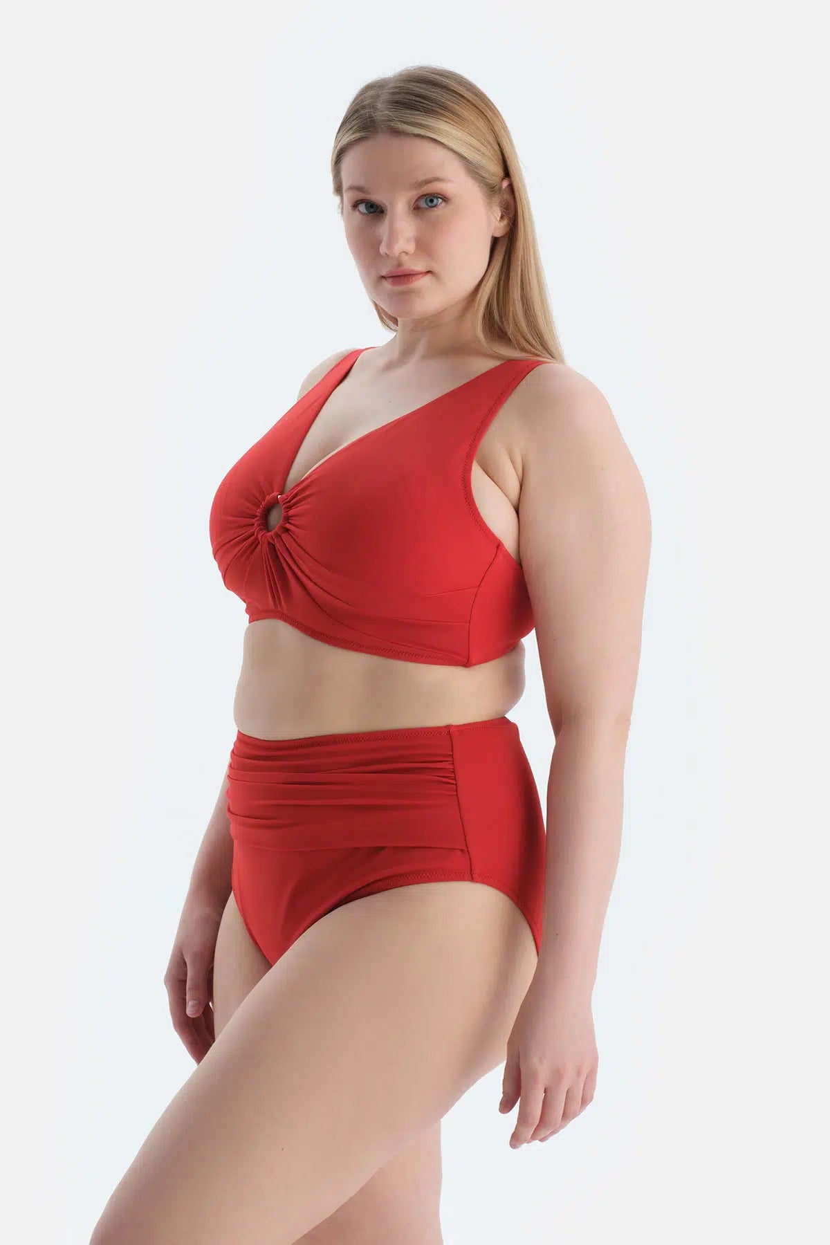 Kırmızı Korseli Toparlayıcı Bikini Üst