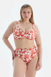 Multicolor Korseli Toparlayıcı Bikini Üst