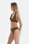Multicolor Üçgen Geniş Bikini Üst