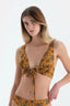 Multicolor Üçgen Geniş Bikini Üst