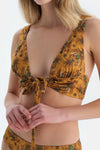 Multicolor Üçgen Geniş Bikini Üst