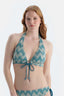 Multicolor Üçgen Geniş Bikini Üst