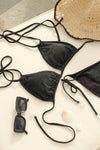 Siyah Üçgen Küçük Bikini Üst