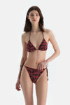 Multicolor Üçgen Küçük Bikini Üst
