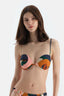 Multicolor Straplez Bikini Üst