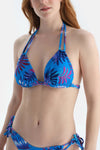 Multicolor Üçgen Küçük Bikini Üst