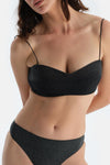 Siyah Straplez Bikini Üst