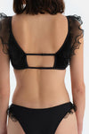Siyah Üçgen Geniş Bikini Üst