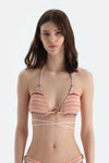 Multicolor Üçgen Küçük Bikini Üst