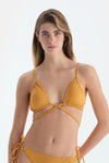 Hardal Üçgen Küçük Bikini Üst