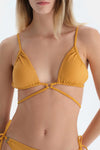 Hardal Üçgen Küçük Bikini Üst