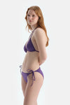 Mor Üçgen Küçük Bikini Üst