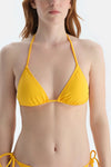 Sarı Üçgen Küçük Bikini Üst