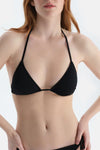 Siyah Üçgen Küçük Bikini Üst