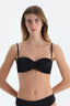 Siyah Straplez Bikini Üst
