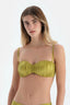 Fıstık Yeşili Straplez Bikini Üst