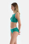 Yeşil Halter Yaka Bikini Üst