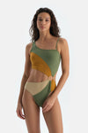 Multicolor Tek Omuz Mayokini