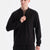 Siyah Scuba Yarım Fermuarlı Sweatshirt