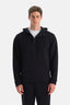 Siyah Erkek Kapüşonlu Modal Sweatshirt