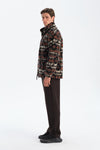 ERKEK ETNİK DESEN BASKILI POLAR SWEATSHIRT