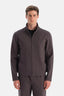 Siyah Fermuarlı Dik Yaka Sweatshirt