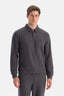 Antrasıt Patlı Yakalı Sweatshirt