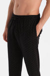 MIKROPRINT DESENLİ İNTERLOK PANTOLON