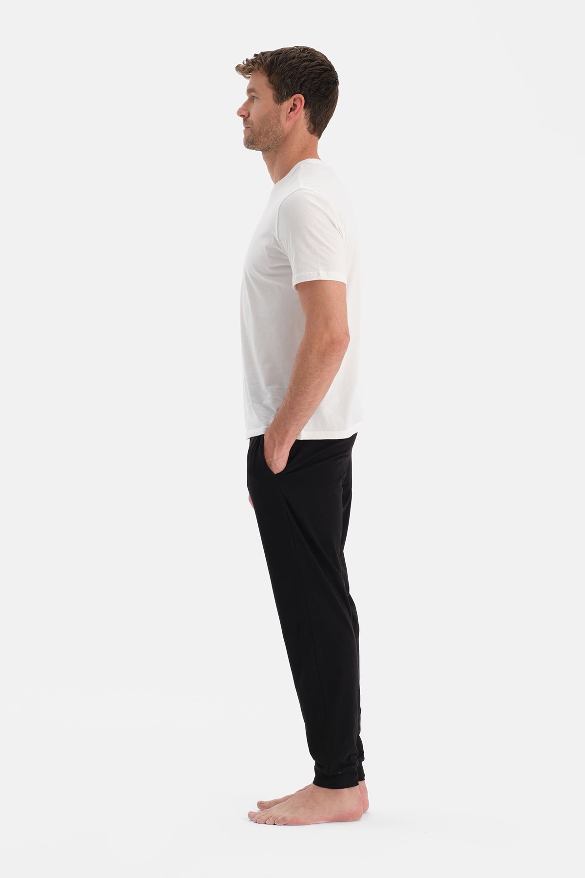 JOGGER PAÇA İKİLİ ÖRME PANTOLON