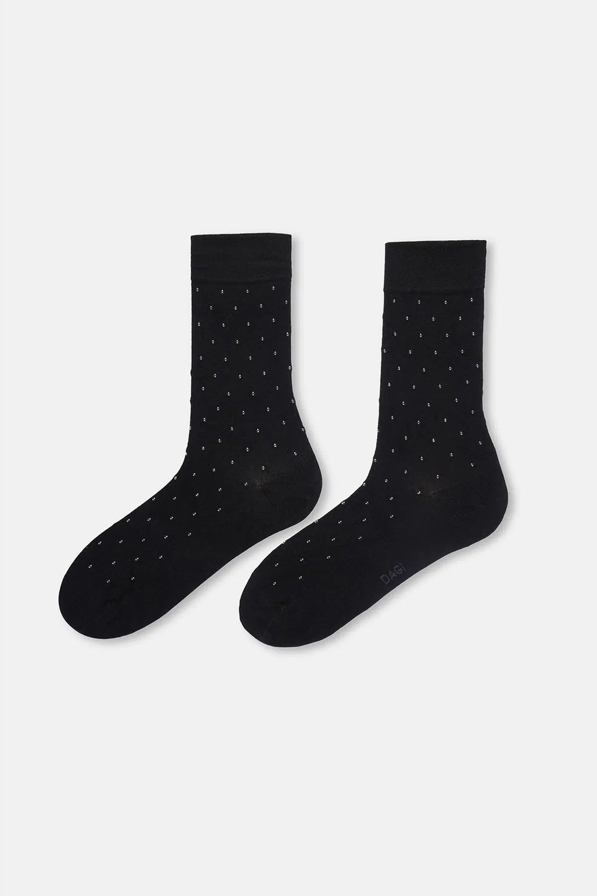 Bordo-Siyah Erkek 2'li Mini Desen Bambu Çorap
