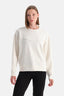 Ekru Kadın Modal Biye Detaylı Sweatshirt