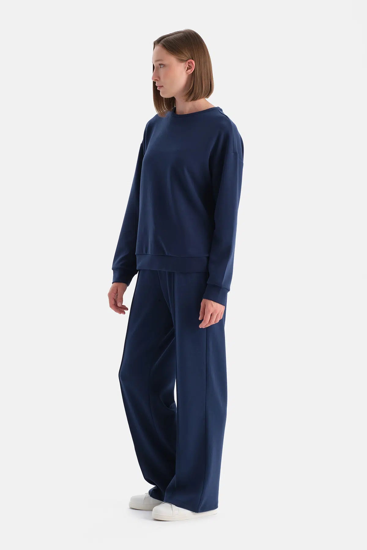BOL PAÇA NERVÜRLÜ BASIC MODAL PANTOLON
