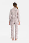 LEOPAR DESENLİ WAFFLE PİJAMA TAKIMI