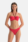 Kırmızı Düşük Bel Bikini Alt