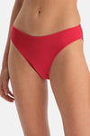 Kırmızı Düşük Bel Bikini Alt