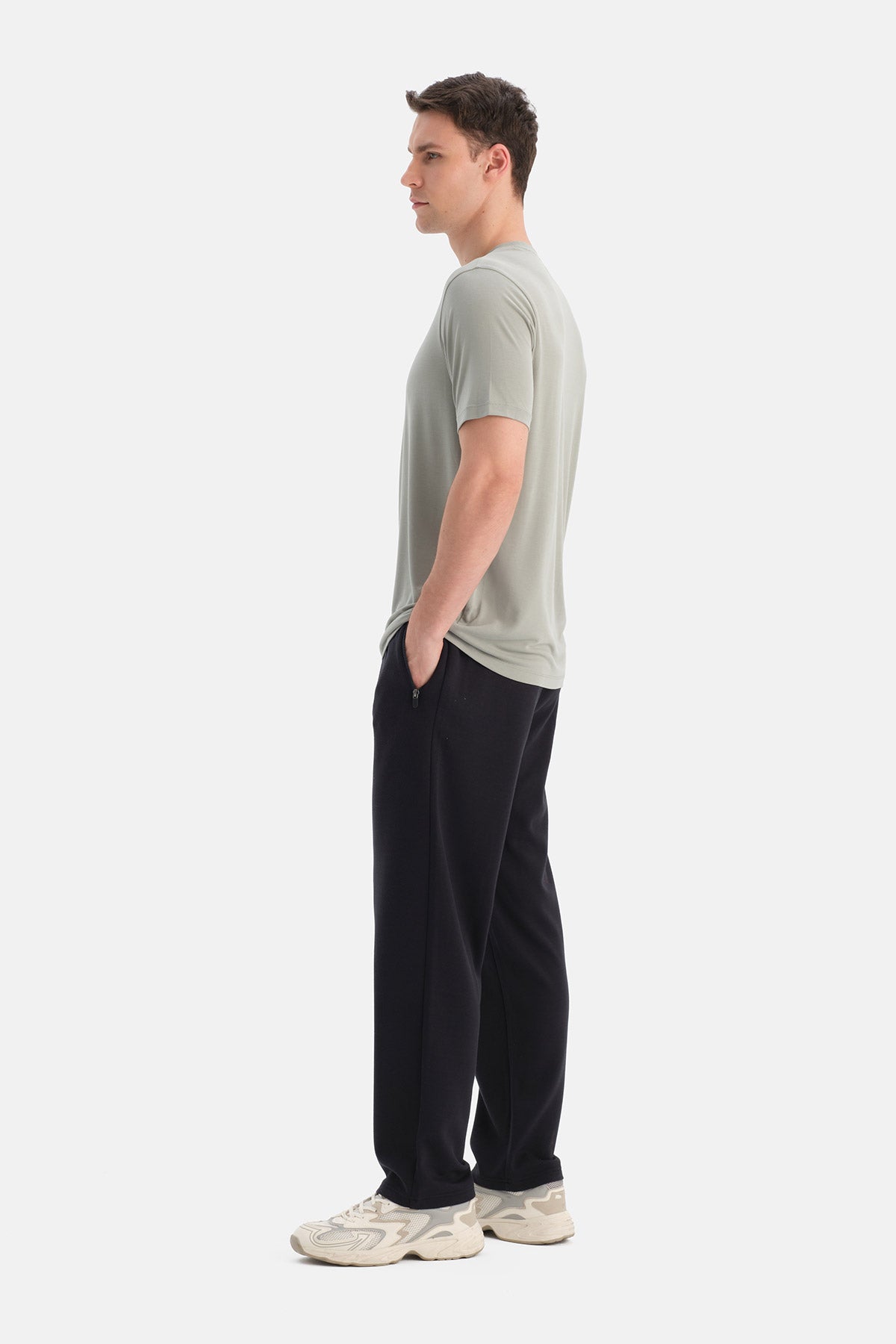DÜZ PAÇA CEPLİ MODAL PANTOLON
