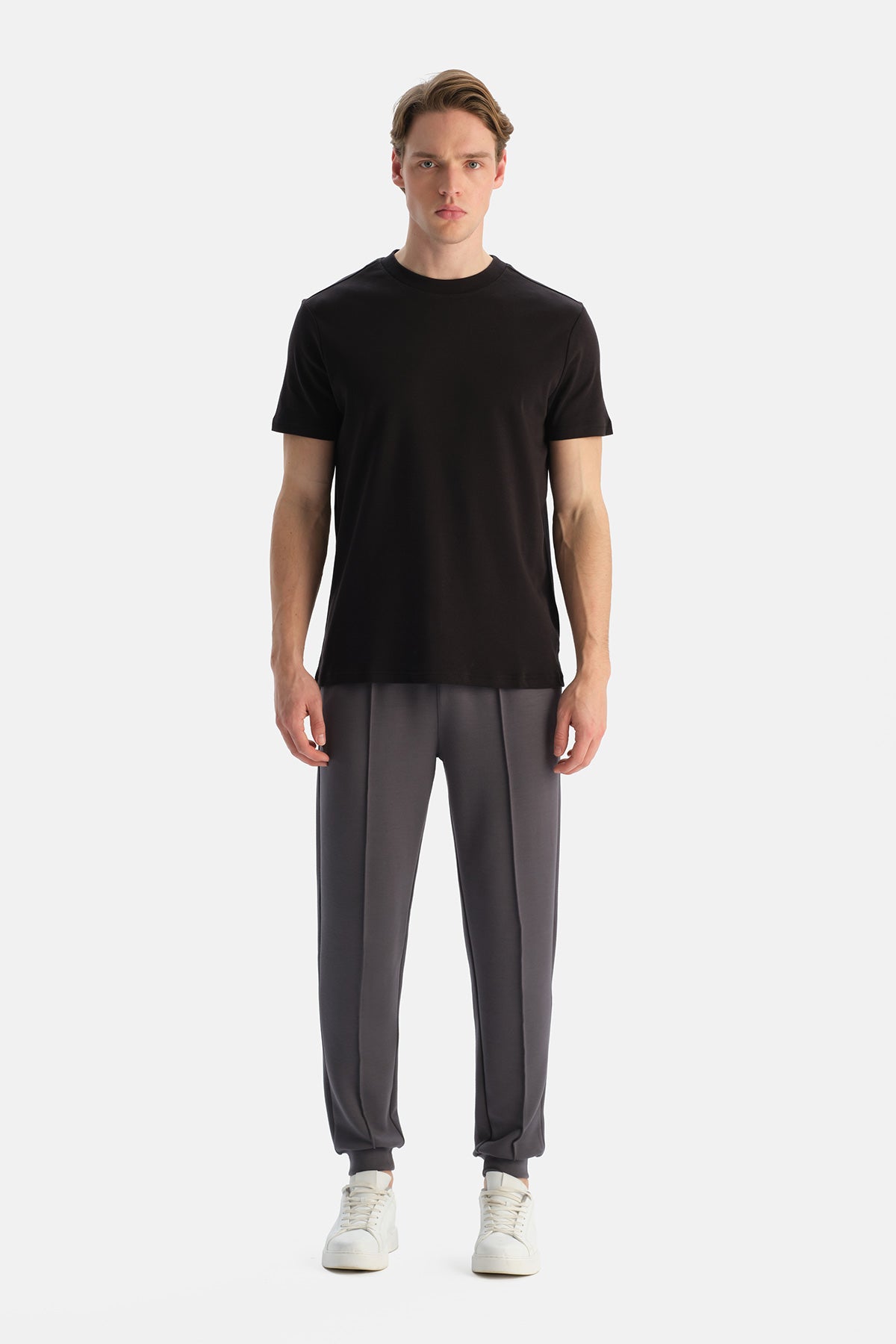 Antrasıt Nervürlü Jogger Pantolon